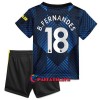Virallinen Fanipaita + Shortsit Manchester United Bruno Fernandes 18 Kolmas Pelipaita 2021-22 - Lasten